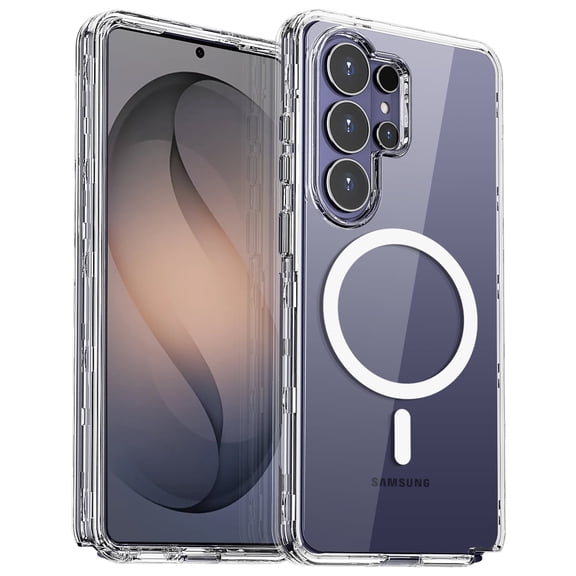 AICase For Samsung Galaxy S26 Ultra Clear Case Magnetic Case Shockproof Heavy Duty Military Cover