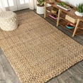 thumbnail image 5 of JONATHAN Y NATURAL FIBER 5 x 8 Area Rug, Estera Hand Woven Boucle Chunky Jute - Natural, NFR102A-5, 5 of 10