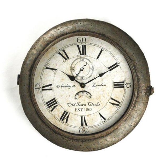 Zentique PC036 Iron Clock- 18 x 17.5 x 4.5 in.