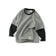 thumbnail image 2 of Gubotare Teen Boy Long Sleeve Shirts Boys Long Sleeve Crewneck Tee T-Shirt (Grey,9-10 Years), 2 of 4