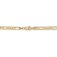 thumbnail image 4 of 14k Yellow Gold 30 Inch 4mm Concave Figaro Chain Necklace Pendant Charm, 4 of 9