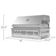 thumbnail image 4 of NewAge Products Outdoor Kitchen Stainless Steel Platinum Grill - (LP), 4 of 18