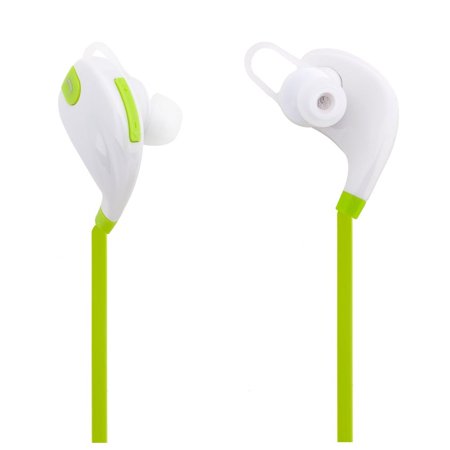 White+Green Stereo Wireless Bluetooth Headphones Microphone Earphone Headset for Samsung galaxy S2,S3,S4,S4 mini,S5,S6