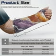 thumbnail image 6 of COEQINE Marble Print Arm Cast Covers Wrist Elbow Cast Wound Scratcher Covers Size M Breathable Washable Cast and Bandage Protector Elastic Fabric Sleeve Gifts for Friends, 6 of 7