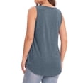 thumbnail image 5 of MOSHU Summer Womens Tank Tops U Neck Casual Flowy Sleeveless Shirts for Women, 5 of 10