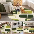 thumbnail image 5 of Sage Green Boho Large Round Rug 8 FT, Non Slip Living Room Area Carpet, Modern Abstract Geometric Middle Century Washable Soft Circle Rug Non-Shedding Floor Carpet for Bedroom Office Dining Room, 5 of 9