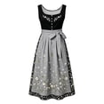 thumbnail image 5 of HCBY Women's Oktoberfest Dirndl Dress Bavarian German Midi A-Line Square Neck Lace Sleeveless Costume for Festival Party, 5 of 5
