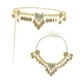 thumbnail image 2 of Cadena de joyería para mujer, estilo occidental, con dijes decorativos étnicos. Tocado Cintura Dorado, 2 of 9