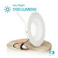 thumbnail image 3 of Infibrite 5"/6" Recessed Retrofit LED Downlight, 3000K Warm White, Dimmable, 12W 1100LM, Wet Rated, E26 Adapter, 3 of 6