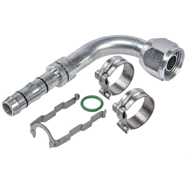 JEGS 130122 EZ Clip A/C Hose End Fitting 8 AN Includes (1) 90 degree EZ Clip F