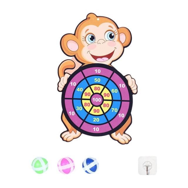 Toy Target Sticky Ball Throw Family Sports Juego para niños niñas Mono Sunnimix bola de destino pegajosa