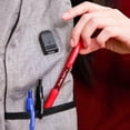 thumbnail image 6 of Paper Mate Ballpoint Pen, Profile Retractable Pen, Medium Point (1.0mm), Red, 12 Count, 6 of 7