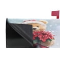 thumbnail image 3 of WOBOGO Teddy Bear Holding Flowers Mailbox Cover Magnetic for Garden Yard Home Decor Standard Size 20.7×18.03in, 3 of 9