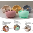 thumbnail image 4 of First Solid Food Set, Unbreakable Suction Bowls For Baby 6 Months And Up, Includes Detachable Silicone Tip, Natural Bamboo Handle, Perfect For Baby Led Weaning, 100% Food Grade, 4 of 5