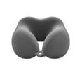 thumbnail image 1 of Memory Foam Neck Pillow For Travel Home Ergonomic Support Comfortable Polyester Cushion Airplane Train Car Relaxation, 1 of 1