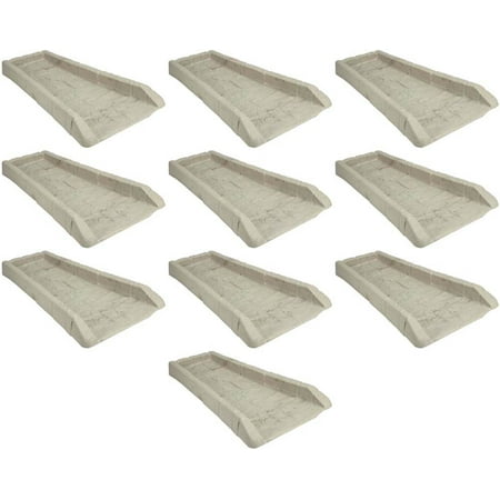 10 Pack Suncast Sb24 Decorative Rain Gutter Downspout Splash