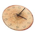 thumbnail image 5 of HOMEMAXS Wood Grain Clock Stylish PVC Wall Clock for Home Use Easy to Hang Multi Color 12 Inch, 5 of 8