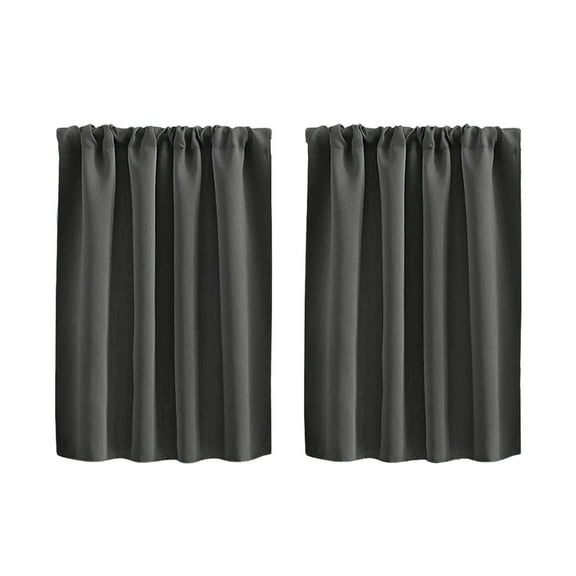 Short Curtains Half Window Curtains for Bedroom, Kitchen Curtain Tiers for Windows, Energy Saving Drapes for Bathroom Shades, Wide 30 x Long 36 inches