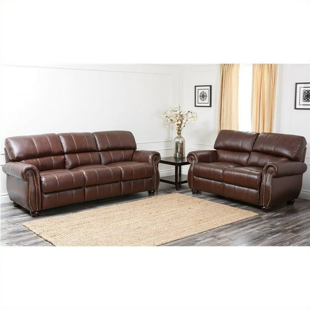Abbyson Living Lea Lee 2 Piece Leather, Abbyson Living Leather Sectional