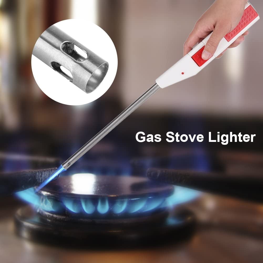 Chef Aid Gas Hob Stove Cooker Candle BBQ Lighter Long Flame Refillable Black New 