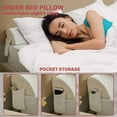 thumbnail image 6 of Jakoola Twin Size 39"x 8"x 6" Bed Wedge Pillow Headboard Mattress Gap Filler Bedside Support, 6 of 7