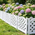 thumbnail image 4 of LHNFT White Plastic Garden Fence,Outdoor Yard Landscape Fencing Panel,for Lawn Flowerbed Borders, 4 of 6