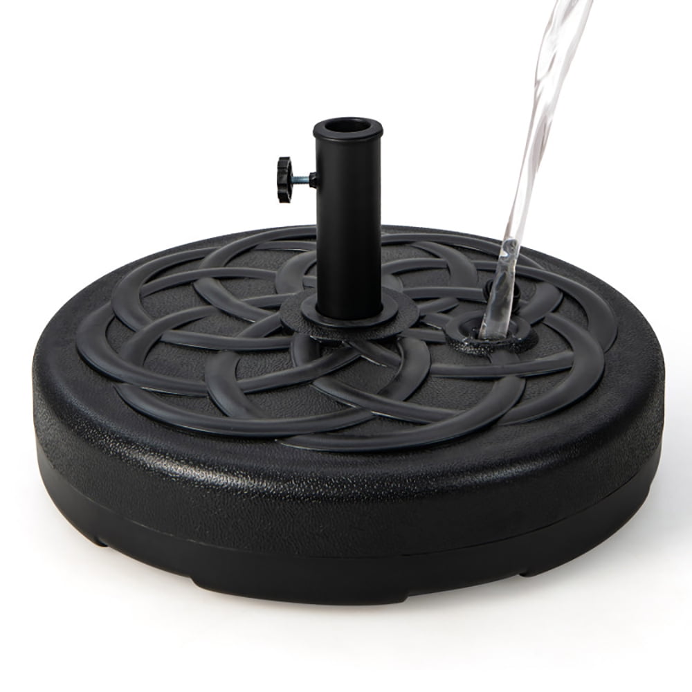 Aimee Lii 22 Inch Fillable Heavy-Duty Round Patio Umbrella Base Stand, Umbrella Stand Outdoor Base, Black Aimee Lii 22 Inch Fillable Heavy-Duty Round Patio Umbrella Base Stand, Umbrella Stand Outdoor Base, Black