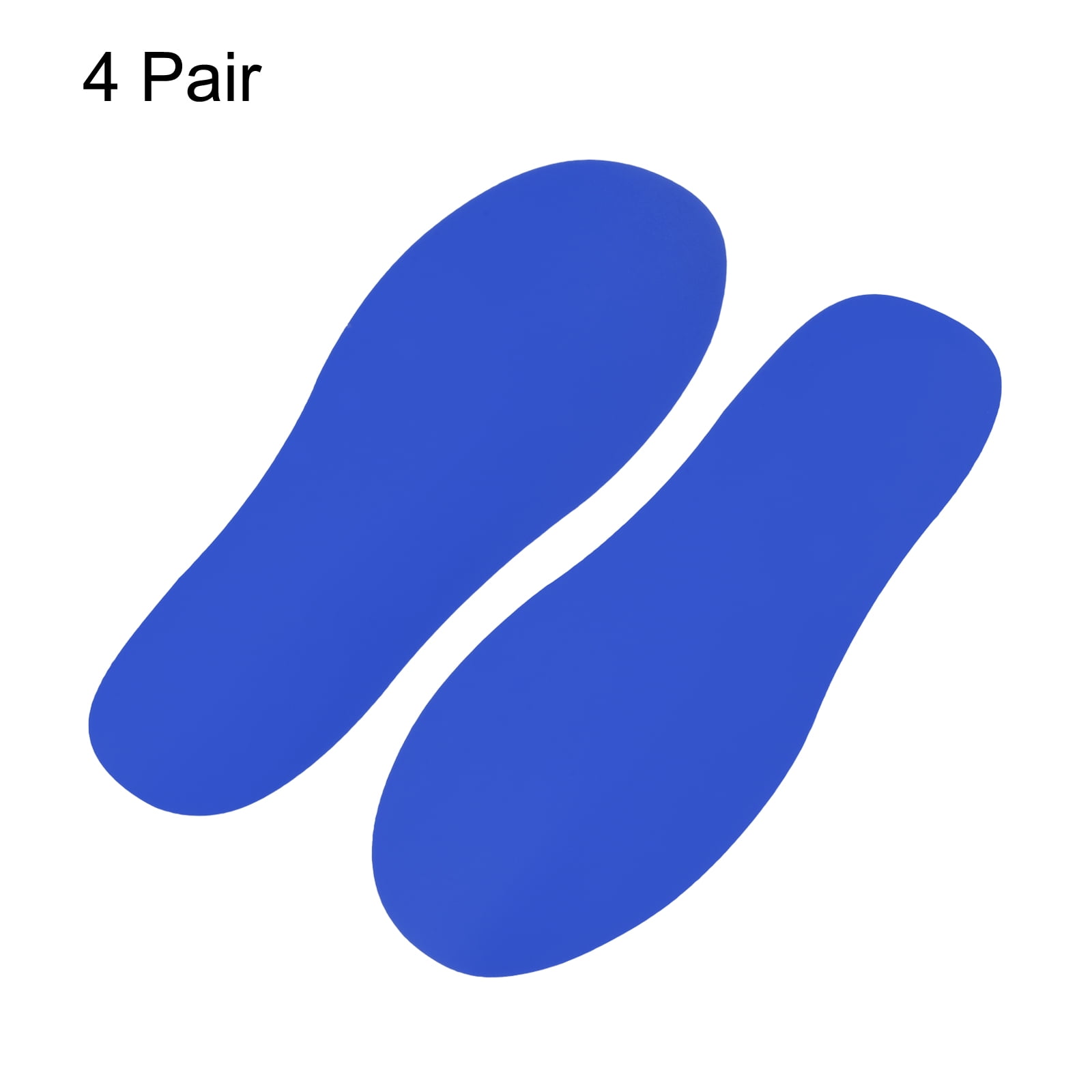 Unique Bargains Durable Footprint Sticker Shoes Floor Decal Sign Blue 10x4"