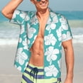 thumbnail image 3 of Haiem Vintage Floral Printed Hawaiian Shirt for Men - Men’s Casual Beach Summer Shirts - Stretch Fabric with Modern Fit-XX-Large, 3 of 7