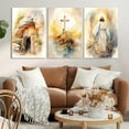 thumbnail image 2 of Hieng Jesus and Lamb Canvas Wall Art Jesus Running After Lost Lamb Picture Wall Art Jesus Canvas Print Christian Wall Decor Art Christian Home Decor Jesus Pictures Christian（Only canvas）, 2 of 6