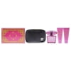 Bright Crystal Absolu by Versace for Women - 4 Pc Gift Set - 3oz EDP Spray, 3.4oz Shower Gel, 3.4oz Body Lotion, Bag Versace Versace