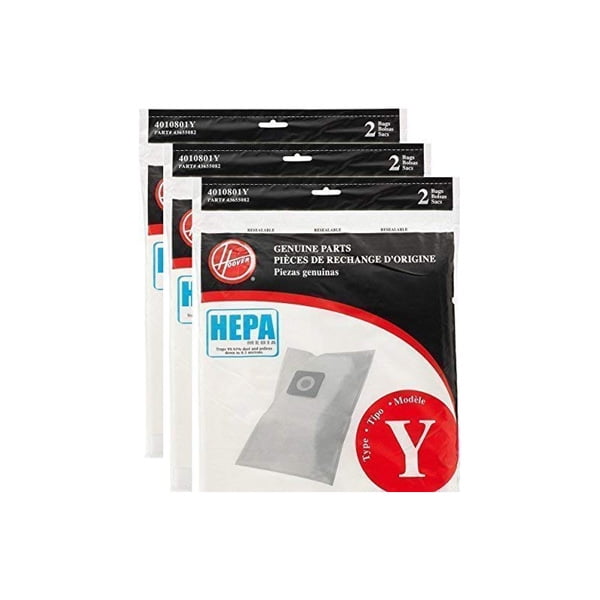 Genuine Hoover Cloth Style Y HEPA Vacuum Bags Type AH10040 Windtunnel