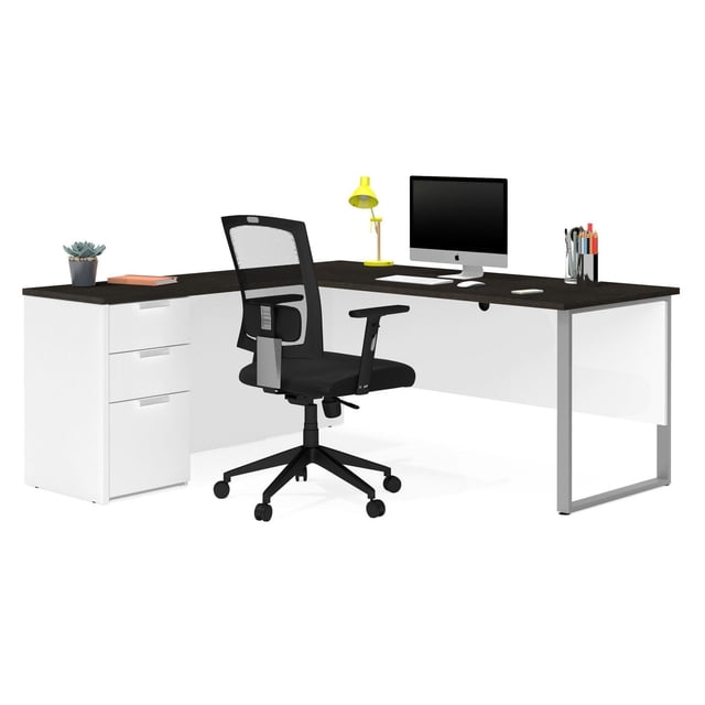 Bestar Pro-Concept plus L-Desk with Metal Leg
