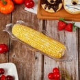 thumbnail image 7 of 12 Pieces Corn Cob Holders and Dish Set,Casewin Transparent Dish Stainless Steel Skewer Needle BBQ Tool and Plastic Corn Tray, 7 of 7