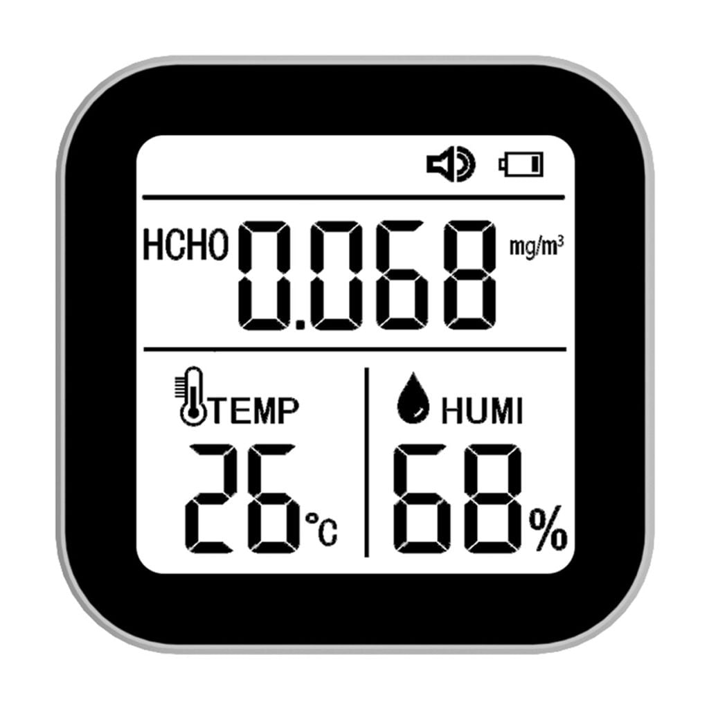 MOMOJIA Multifunction Air Quality Detectors HCHO Temperature Humidity Formaldehyde Monitor