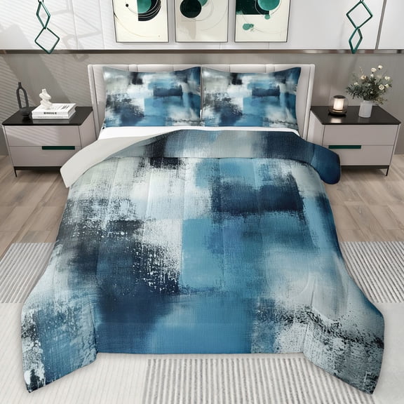 Castle Fairy Vintage Gradient Watercolor Twin Comforter Sets,Minimalist Bedding Set