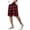 Red -AN15, variant on Dwellite Plaid Shorts for Men Casual Classic Fit Elastic Waist Bermuda Short Straight Leg Loose Y2k Lounge Shorts with Pockets Yellow S