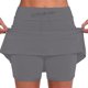 thumbnail image 2 of Pantalones con cintura media y cordón en los bolsillos para mujer - Conjunto de 2 piezas, tejido transpirable para hacer ejercicio/salidas informales, 2 of 6
