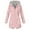 Pink, variant on Cameland Rain Jackets for Women Striped Lined Lightweight Zip Up Rain Jacket Mid Length Windbreaker Plus Size Raincoat