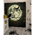 thumbnail image 4 of Halloween Shower Curtain Set ，Waterproof Fabric Shower Curtains Crow Moon Shower Curtains for Bathroom,Bathroom Decor 72"x72", 4 of 6