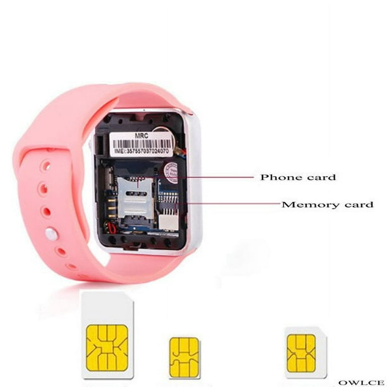 Smart Watch Pink Wireless Bluetooth Watches A1 Wrist Watches Phone Mate for  Android Samsung iPhone HTC LG for women man 