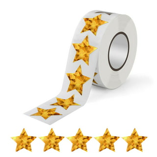  500pcs Gold Star Stickers for Kids Reward Chart at School  Classroom, 1 Inch Self-Adhesive Holographic Gold Star Stickers Five-Pointed  Laser Star Sticker for Children Teachers Parents DIY Crafts : Office