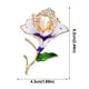 PVCS Broche à l'Huile Nostalgique Élégante de Peinture de Perle de Fleur pour les Bijoux de Femmes – image 3 sur 5