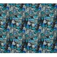 thumbnail image 2 of Zelouf Zs1910E Print Poly Stretch Satin  , Sewing, DIY, Crafts Fabric by the Yard, 907 Taupe/teal, 10 Yard, 2 of 2