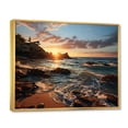 thumbnail image 2 of Designart "A Mesmerizing Golden Sands wall art XII" Landscapes Floater Framed Wall Decor, 2 of 7