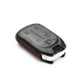 thumbnail image 3 of Vitodeco Genuine Leather Smart Key Fob Case with Leather Strap Compatible for GMC Acadia, GMC Terrain (2017 - 2025 Models ) - 5-Button, Black/Red, 3 of 5