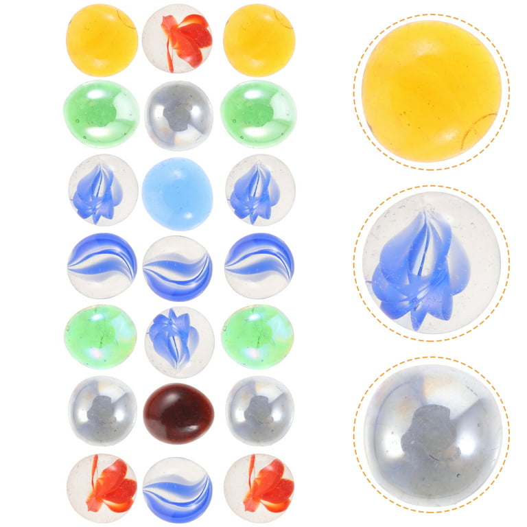 Clear Colored Flat Glass Marbles Gems Beads from China 