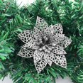 thumbnail image 3 of Navidad Reutilizable De 10Cm, Flores Artificiales Huecas Dobles, Decoración De Navidad, Adorno Para Árbol De Navidad Guardurnaity HA043610-04, 3 of 6