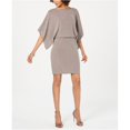 thumbnail image 1 of Jessica Howard Vestido de blusa con brillo metálico para mujer, Beige, 6 Jessica Howard Cazadora holgada, 1 of 1