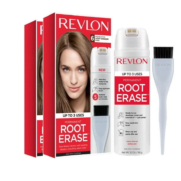 Revlon Root Erase Hair Color Light Brown,2pk Walmart